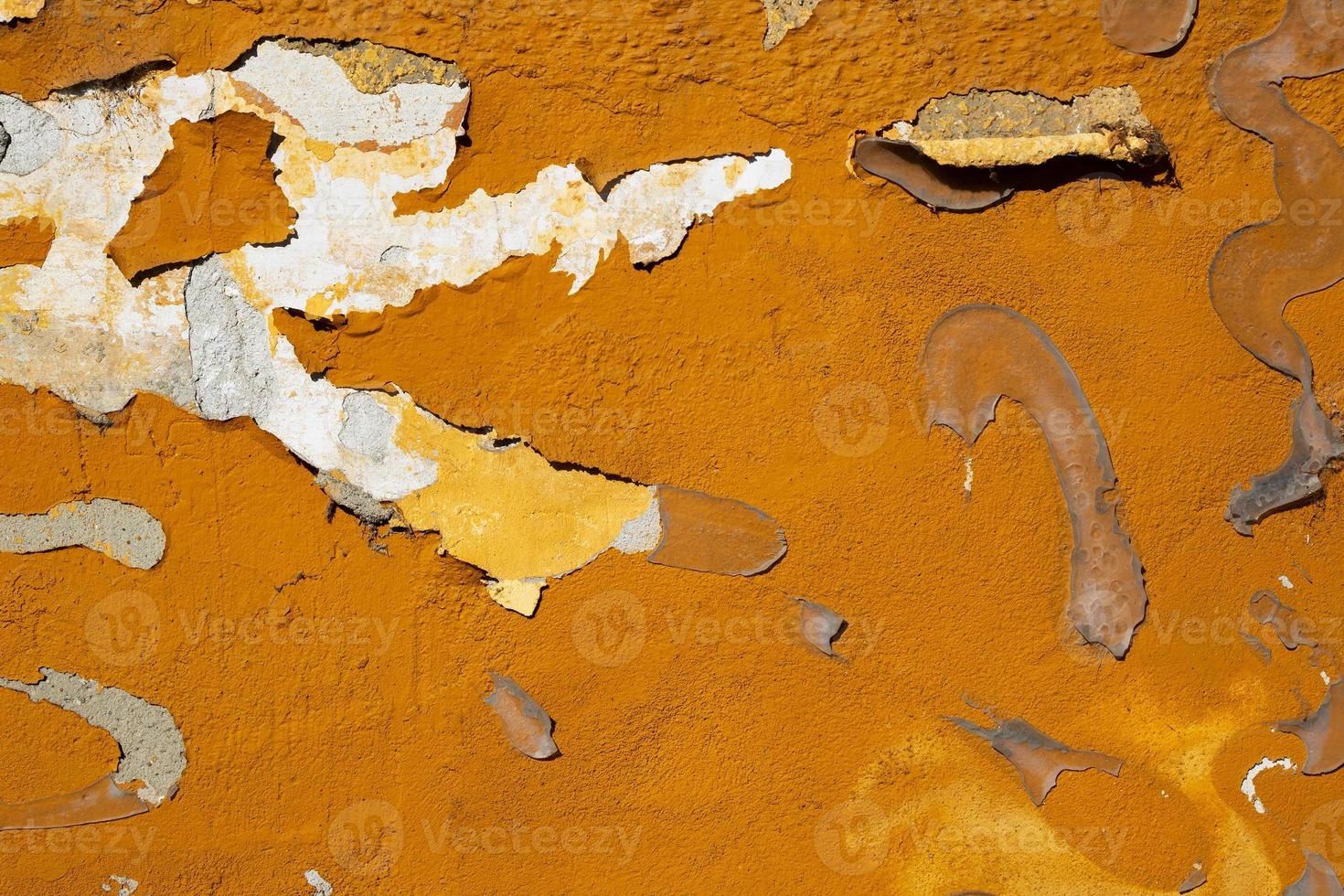 Cracked and abstract grunge texture. Aged material surface backdrop. Weathered effect pattern. Old and dirty background. photo