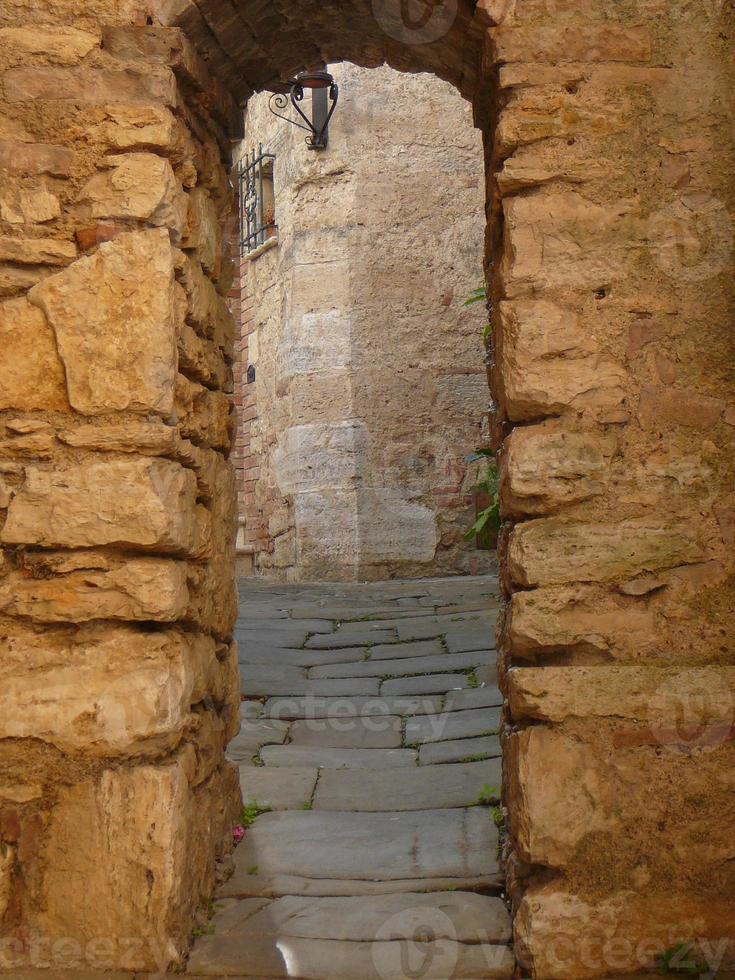 View of the city of Rapolano Terme photo