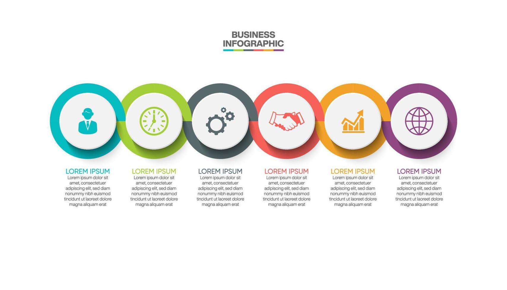 Presentation business infographic template vector