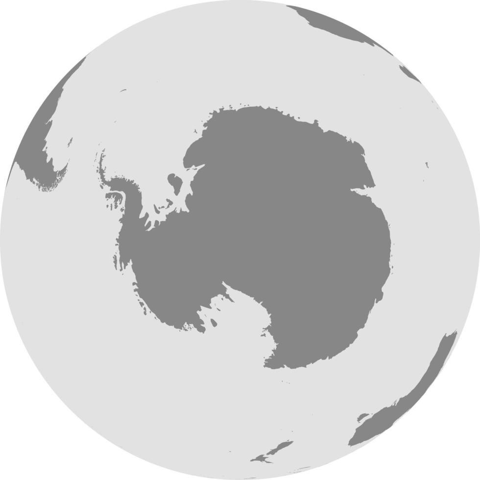 Map of Globe of Antarctica vector