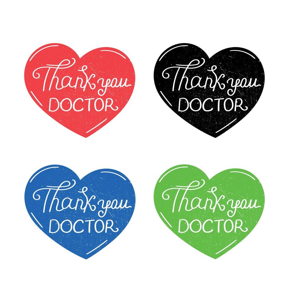 Thank you Doctor Heart vector