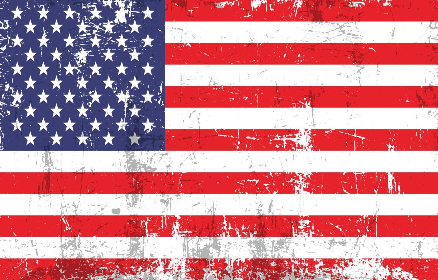 fondo angustiado de la bandera americana vector