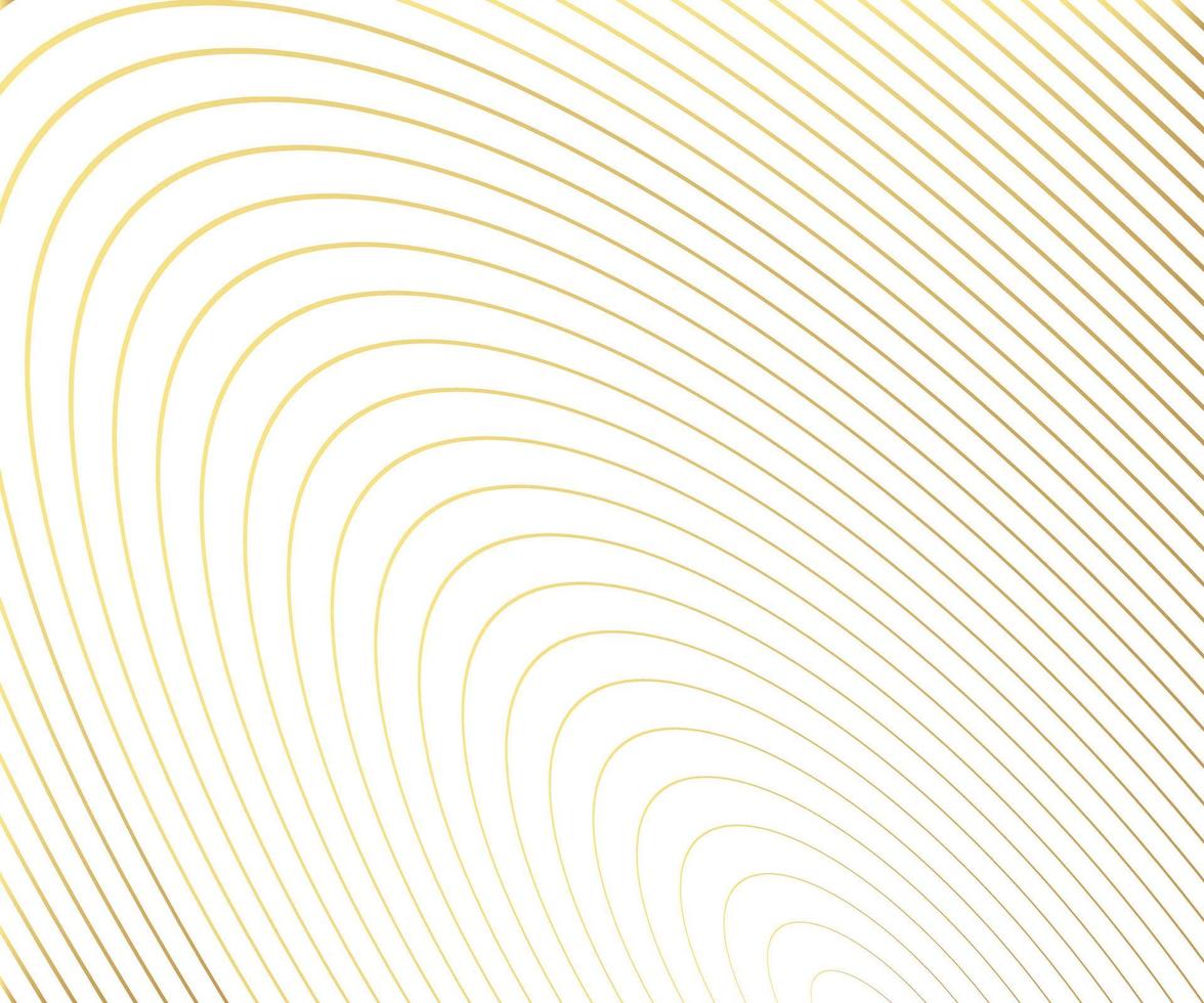Gold luxurious circle pattern with golden wave lines over. Abstract background, vector illustration
