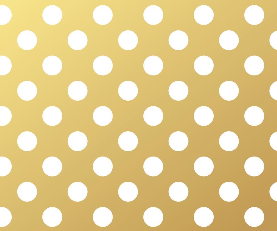 Gold polka dots pattern, colorful holiday background - vector abstract background