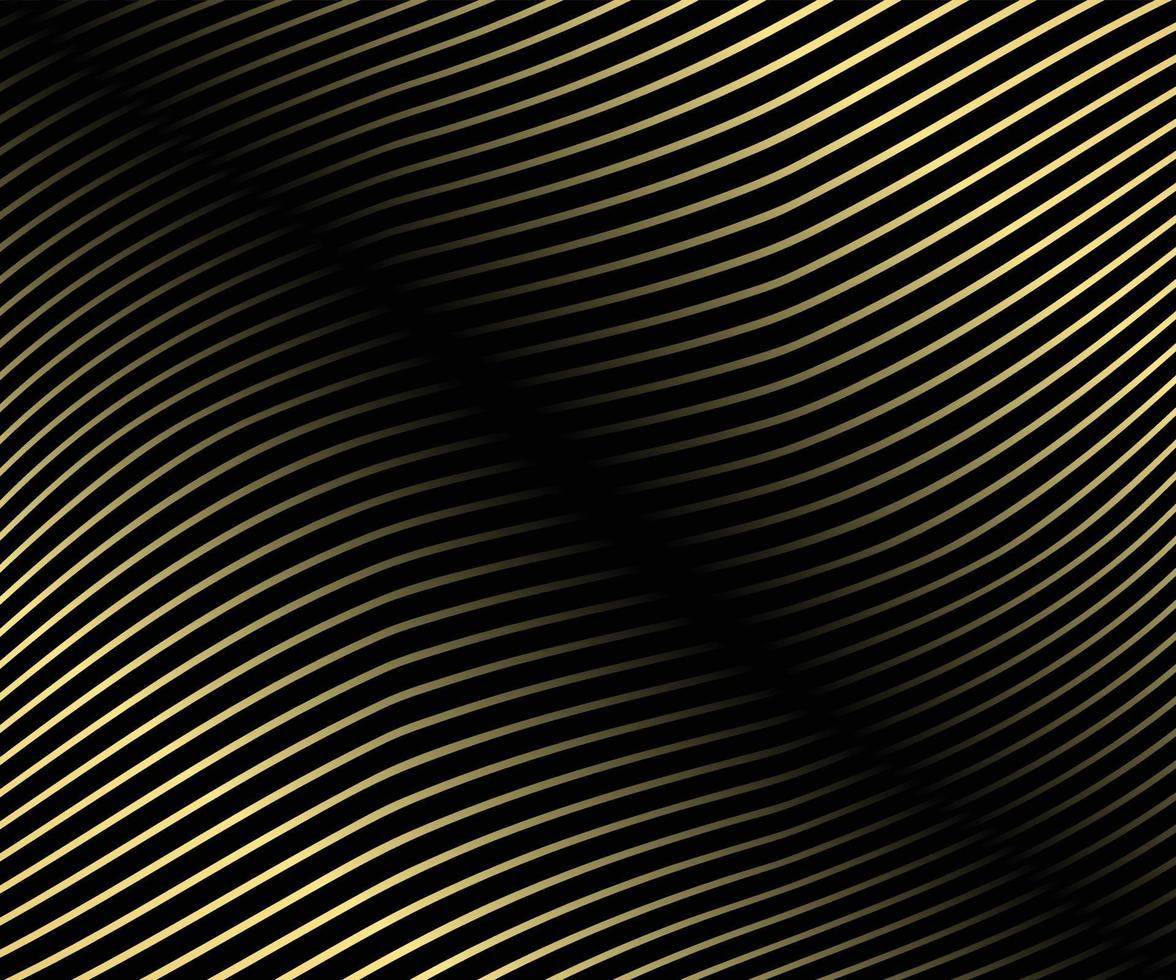 Striped gold texture, Abstract warped Diagonal Striped Background, waved lines texture. Brand new style for your business design, vector template for your ideas