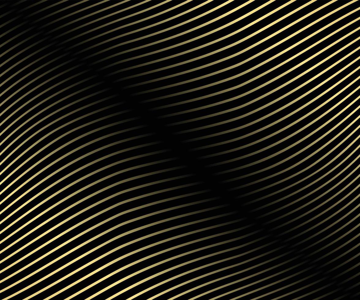 Striped gold texture, Abstract warped Diagonal Striped Background, waved lines texture. Brand new style for your business design, vector template for your ideas