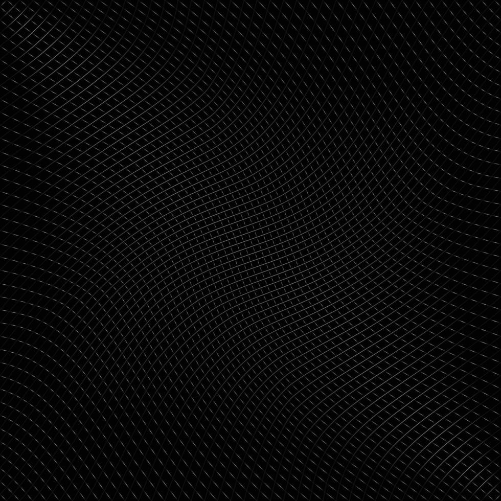 Abstract black background with diagonal lines. Gradient vector line pattern design. Monochrome graphic.