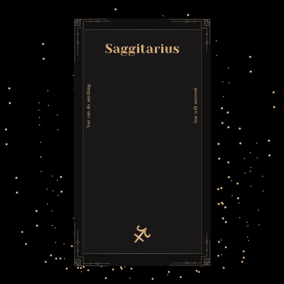 Saggitarius Signs, Zodiac Background. Beautiful vector images in the middle of a stellar galaxy with the constellation