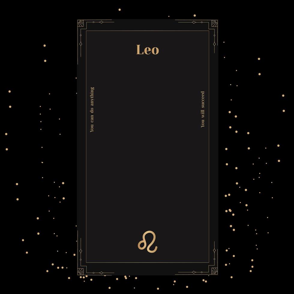 Leo Signs, Zodiac Background. Beautiful vector images in the ...