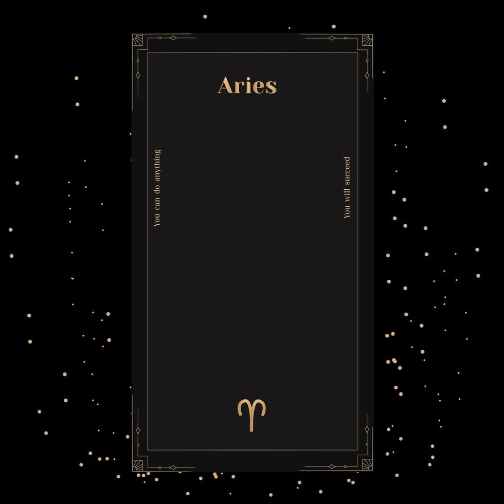Aries Signs, Zodiac Background. Beautiful vector images in the middle of a stellar galaxy with the constellation