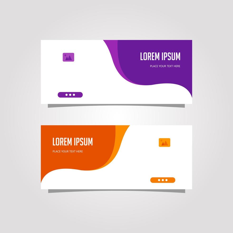 Vector Design Banner Background In Different Colors