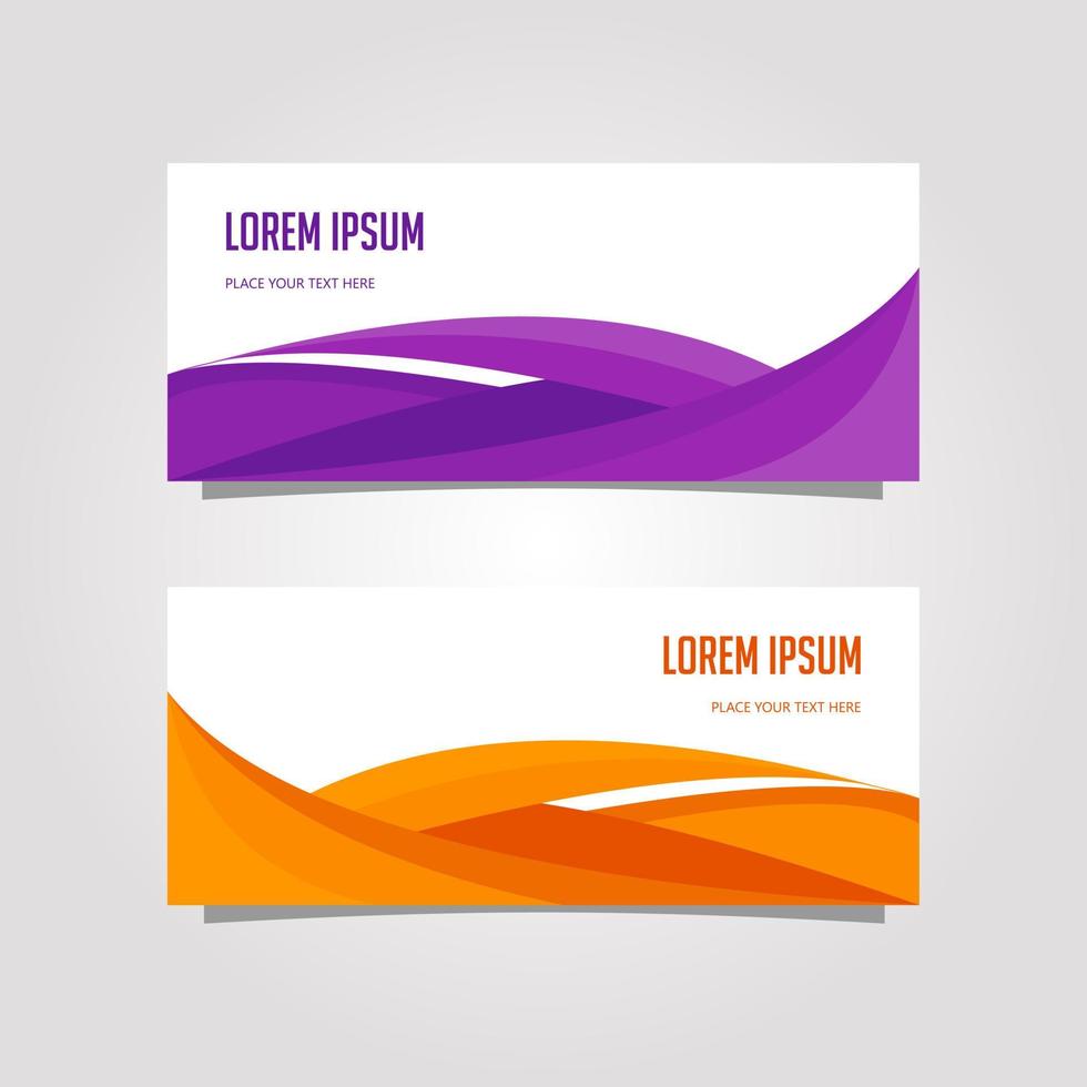 Vector Design Banner Background In Different Colors