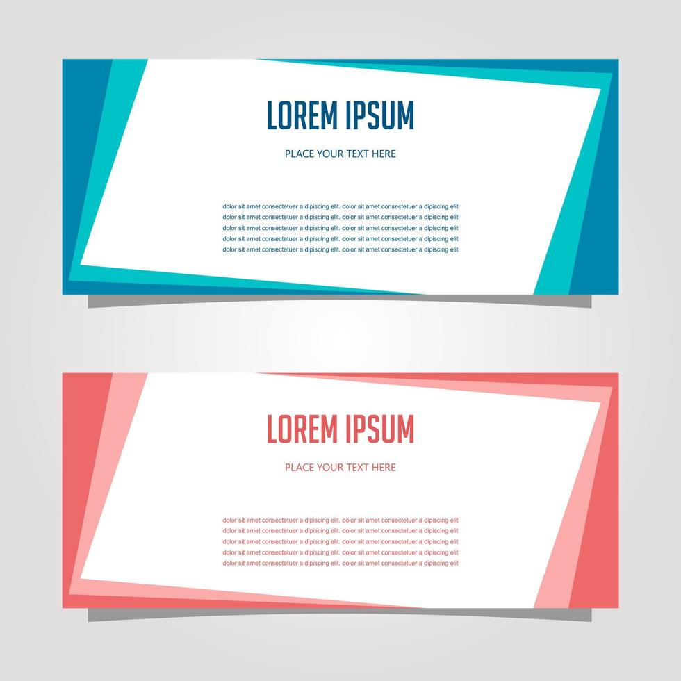 Vector Design Banner Background In Different Colors