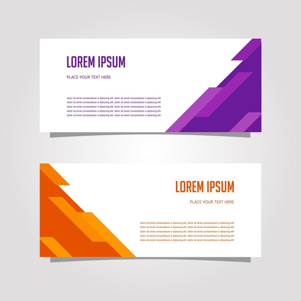 Vector Design Banner Background In Different Colors