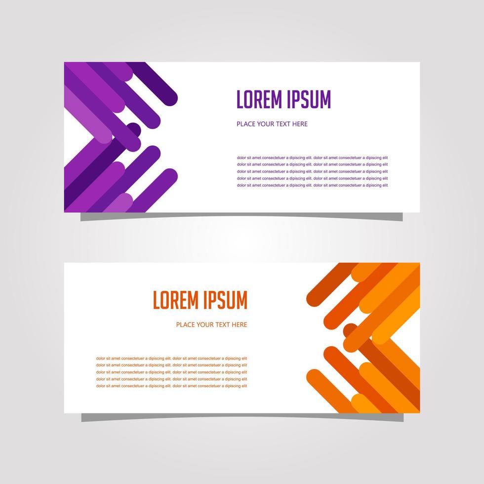 Vector Design Banner Background In Different Colors