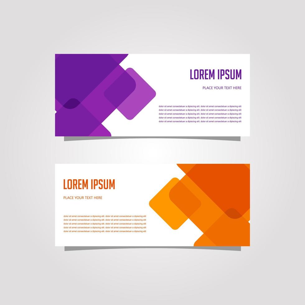 Vector Design Banner Background In Different Colors