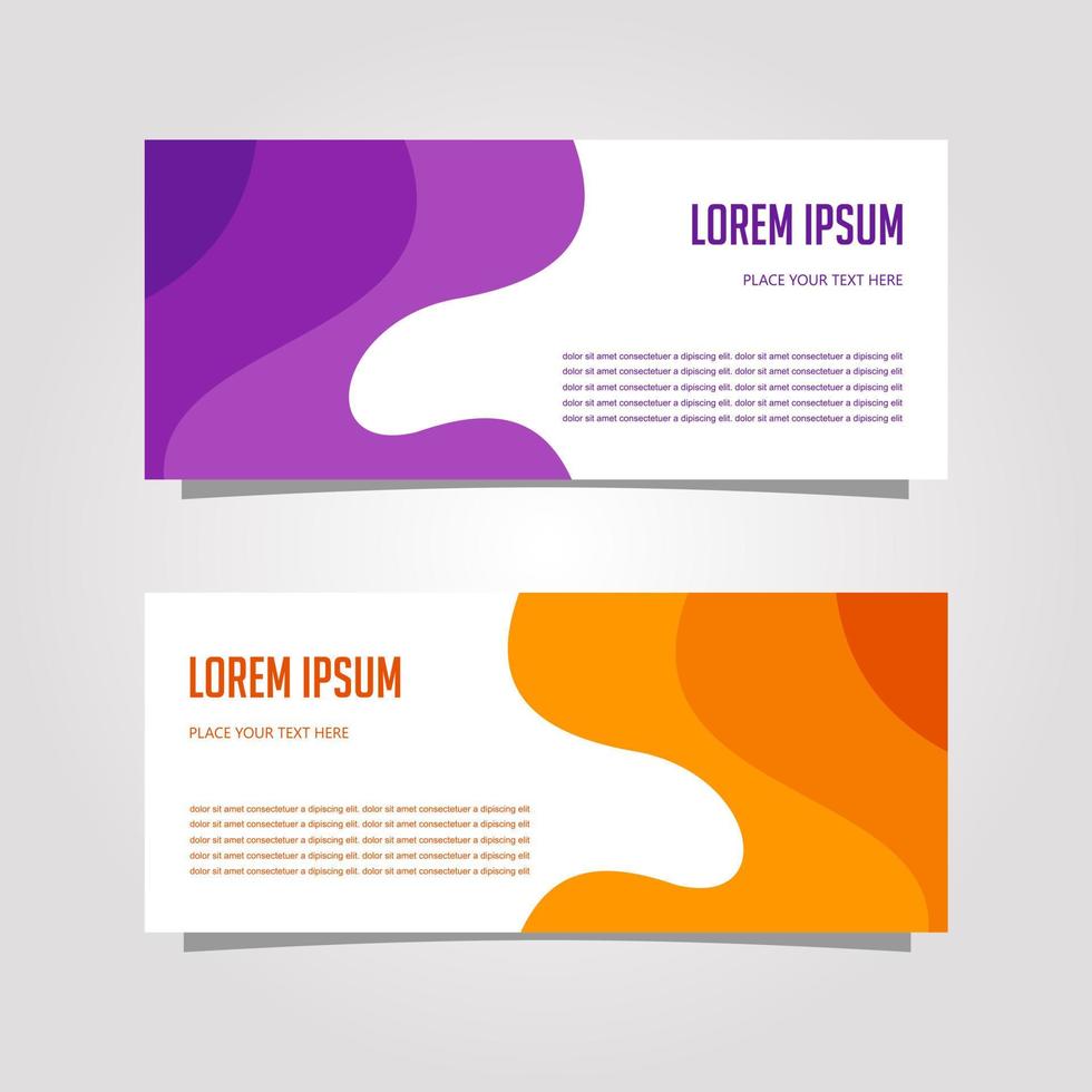 Vector Design Banner Background In Different Colors