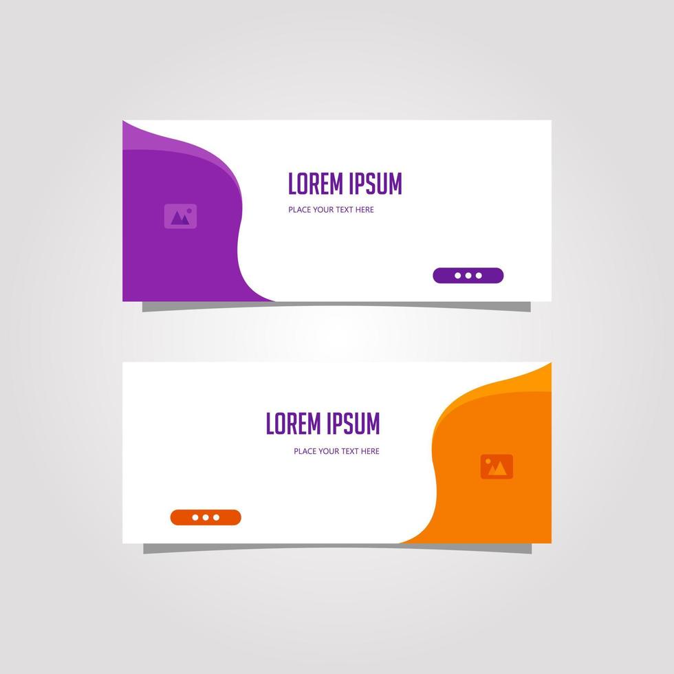 Vector Design Banner Background In Different Colors