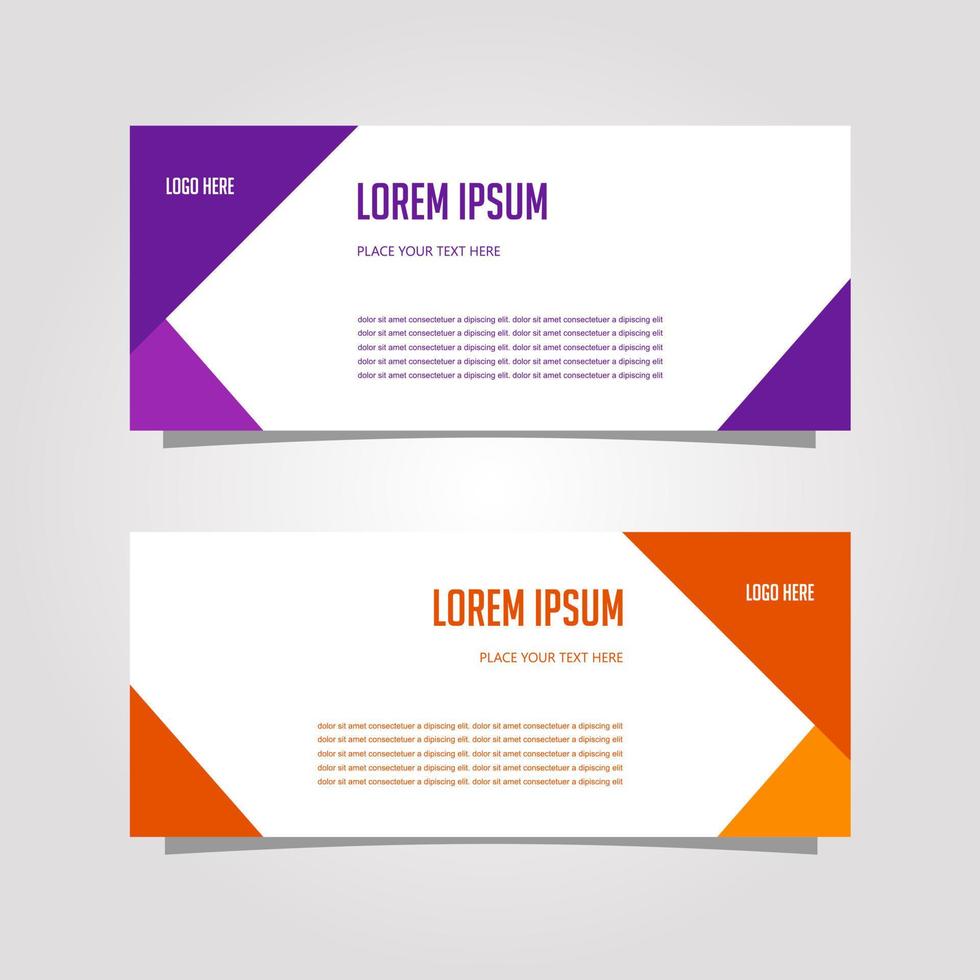 Vector Design Banner Background In Different Colors