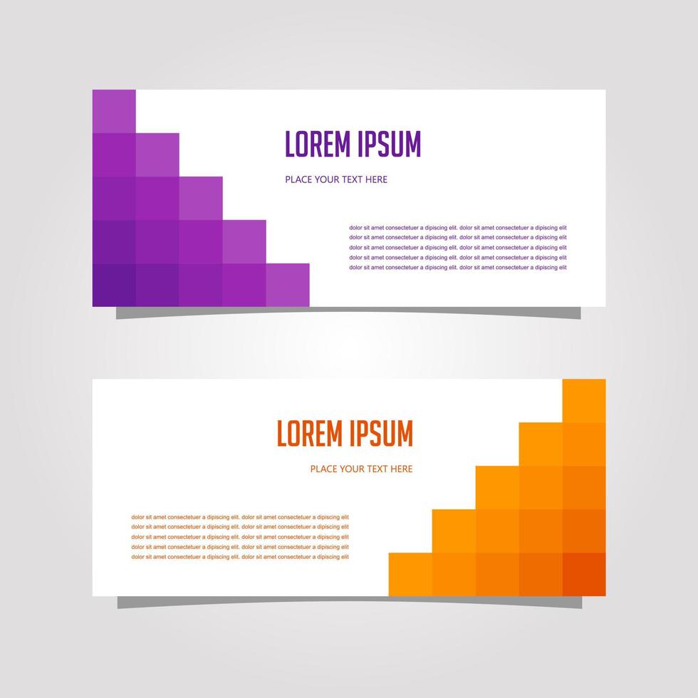 Vector Design Banner Background In Different Colors