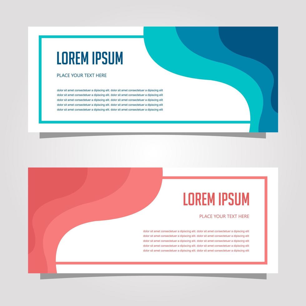 Vector Design Banner Background In Different Colors