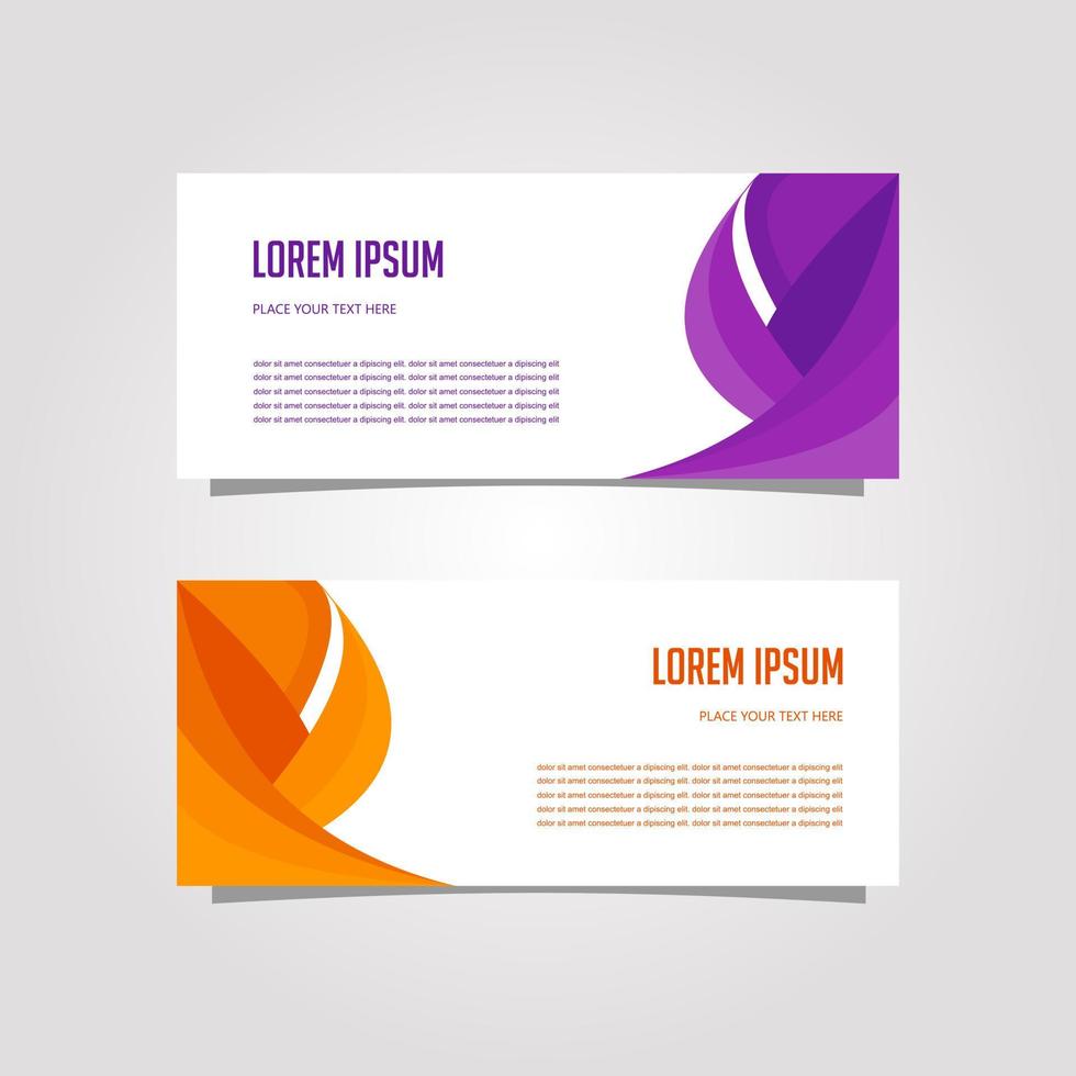 Vector Design Banner Background In Different Colors