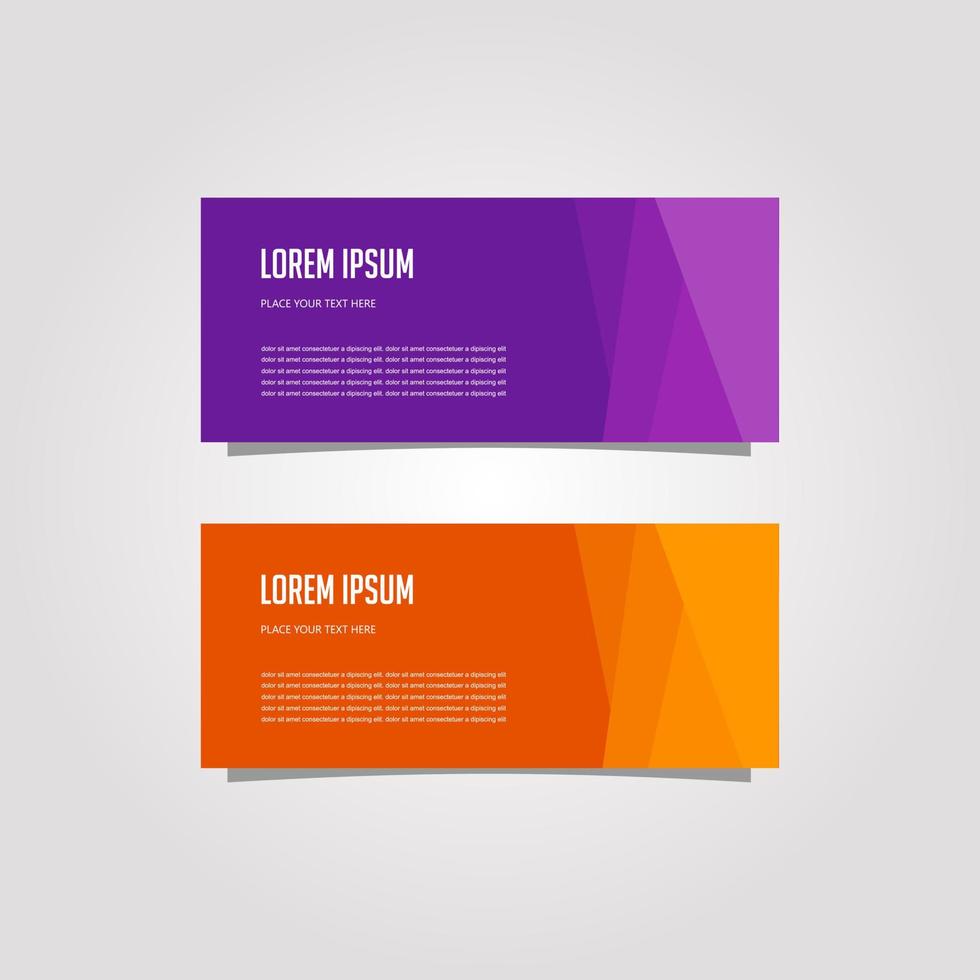 Vector Design Banner Background In Different Colors