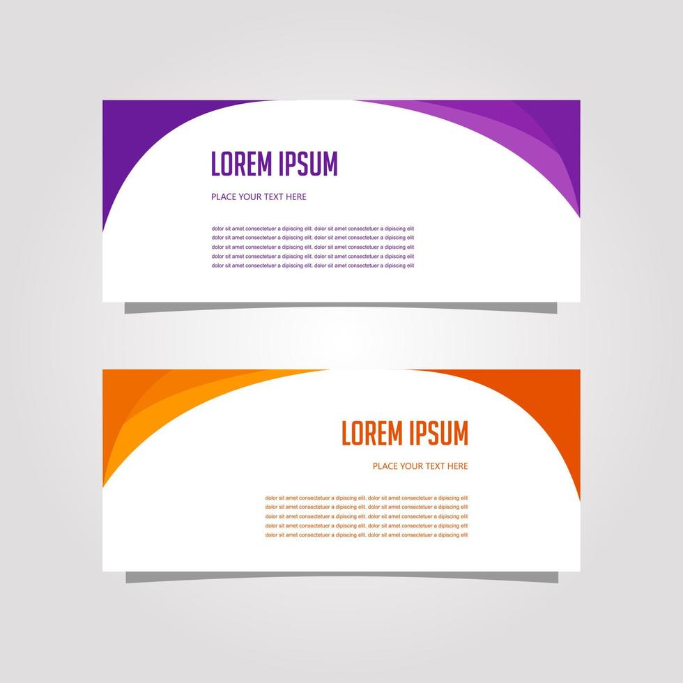 Vector Design Banner Background In Different Colors