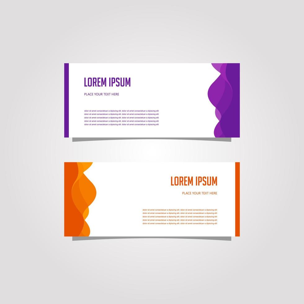 Vector Design Banner Background In Different Colors