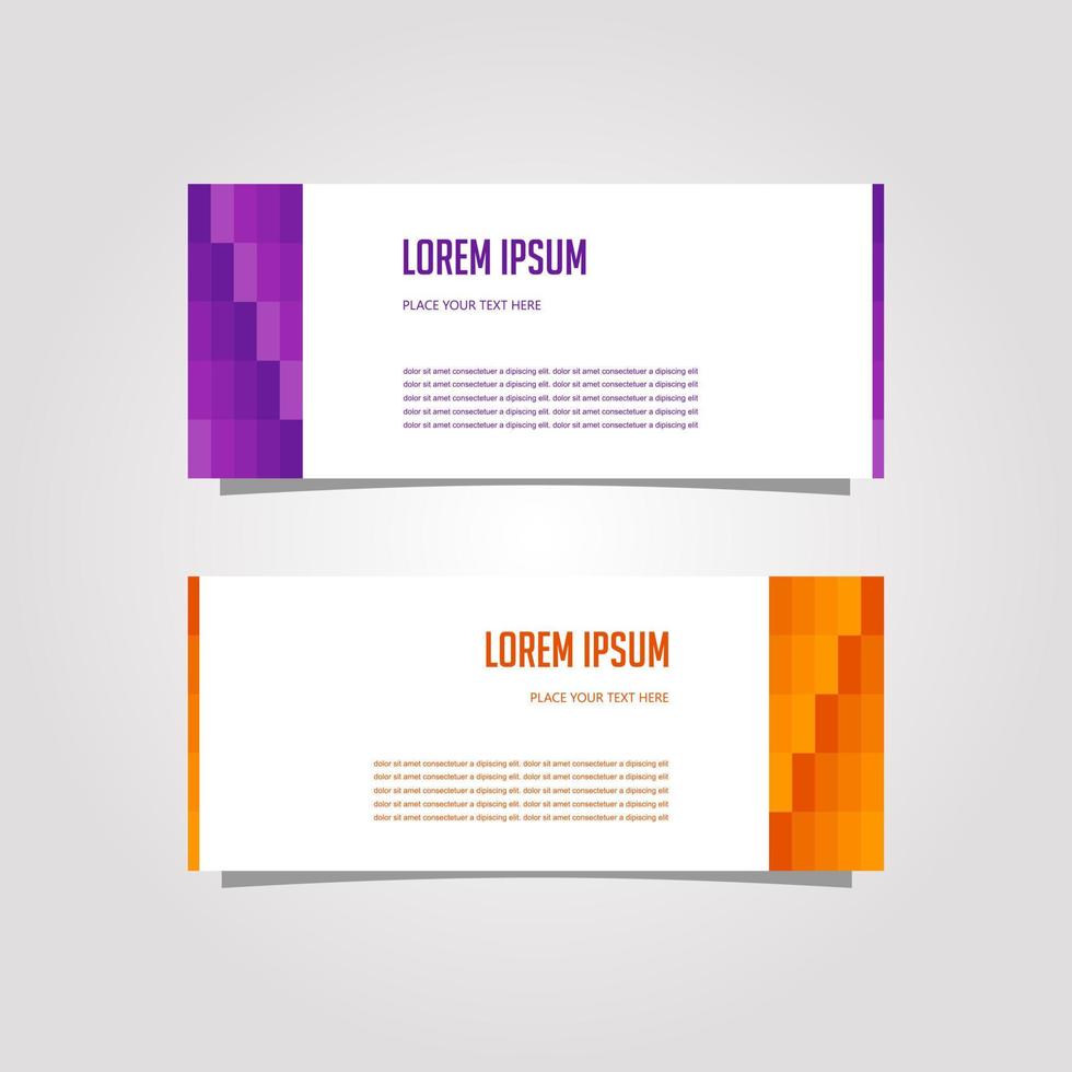 Vector Design Banner Background In Different Colors