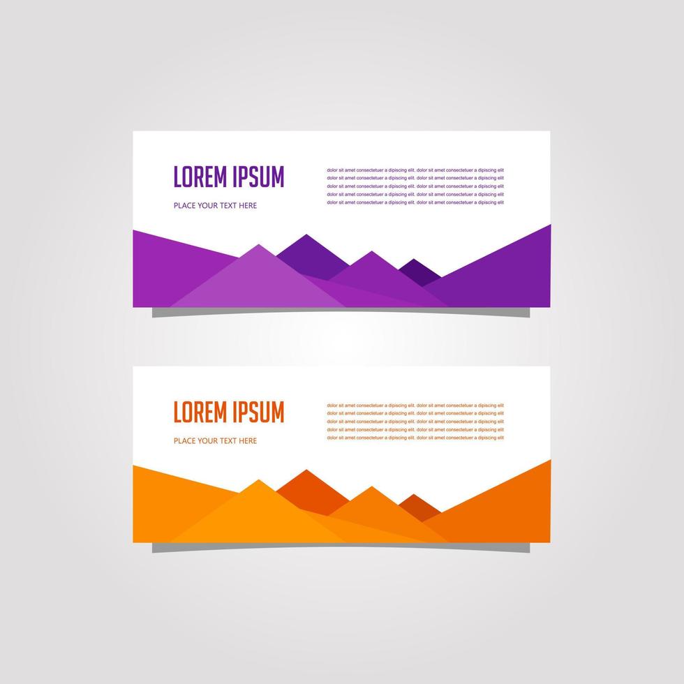 fondo de banner de diseño vectorial en diferentes colores vector