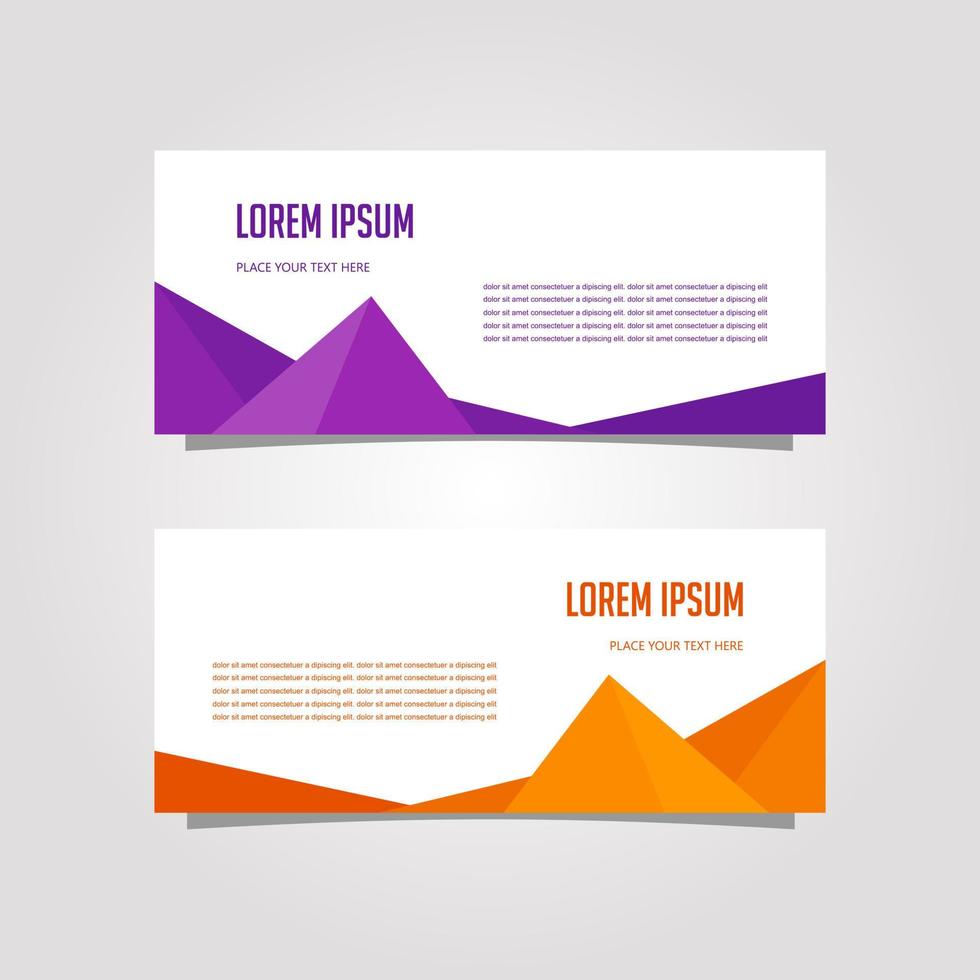 Vector Design Banner Background In Different Colors