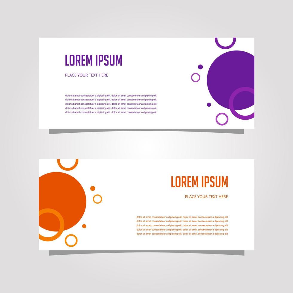 Vector Design Banner Background In Different Colors