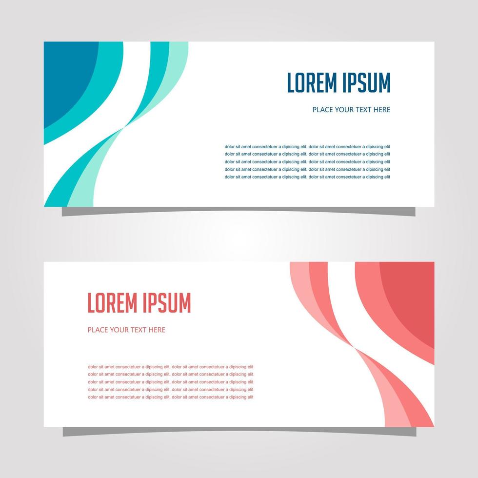 Vector Design Banner Background In Different Colors