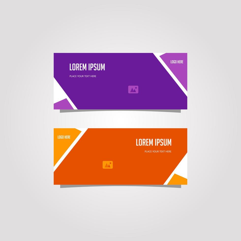 Vector Design Banner Background In Different Colors