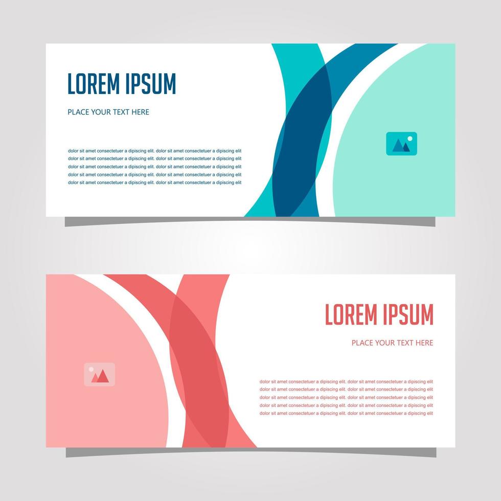 Vector Design Banner Background In Different Colors