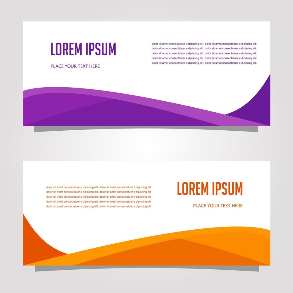 Vector Design Banner Background In Different Colors