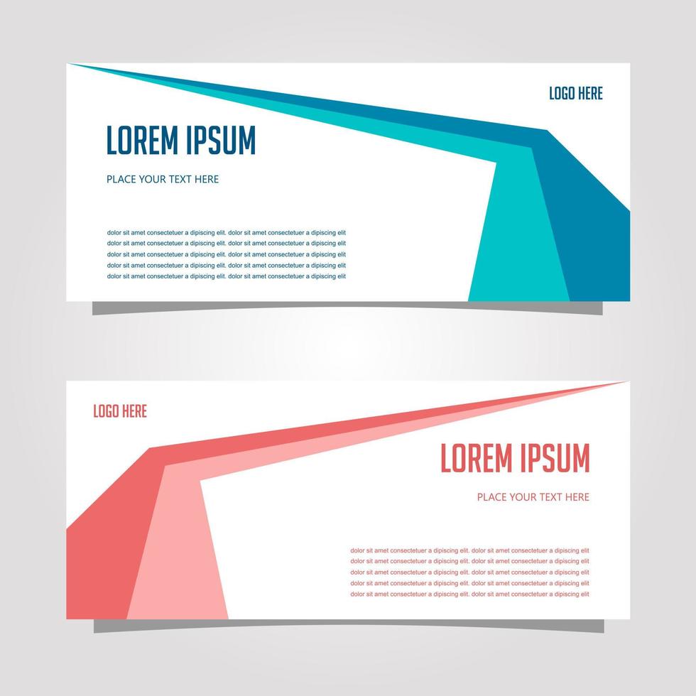 Vector Design Banner Background In Different Colors