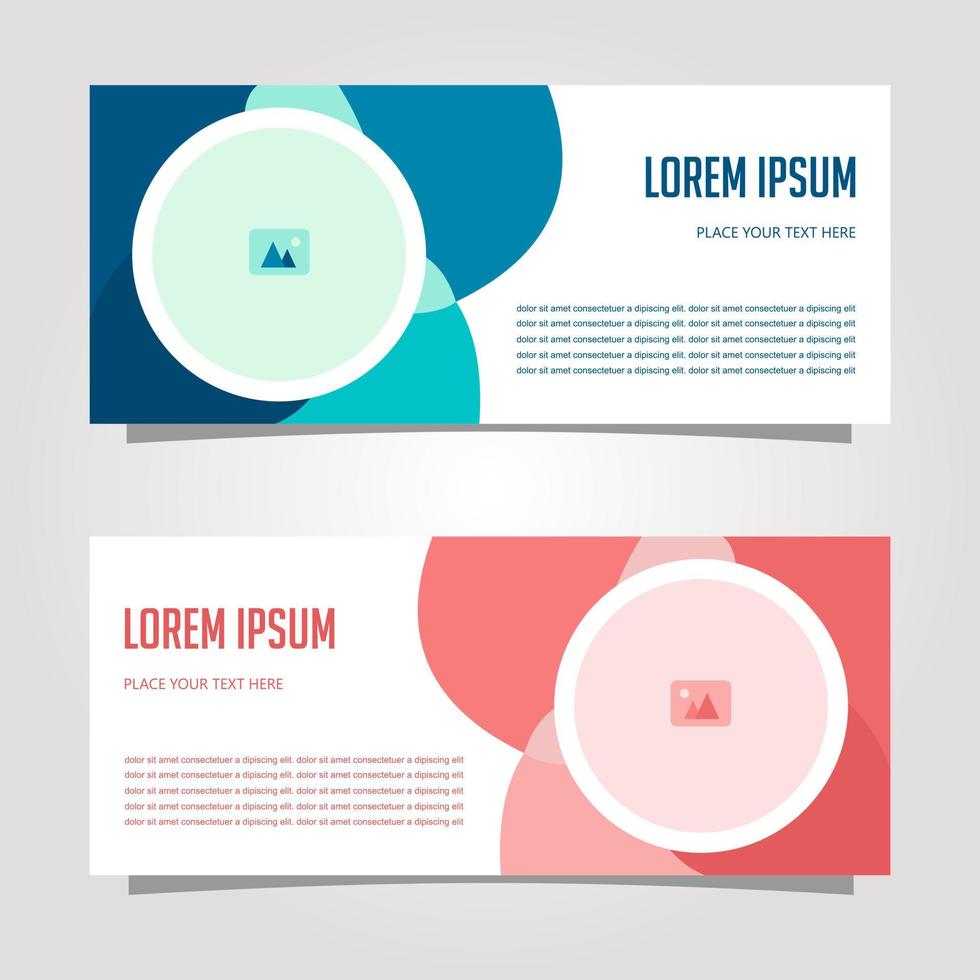 Vector Design Banner Background In Different Colors