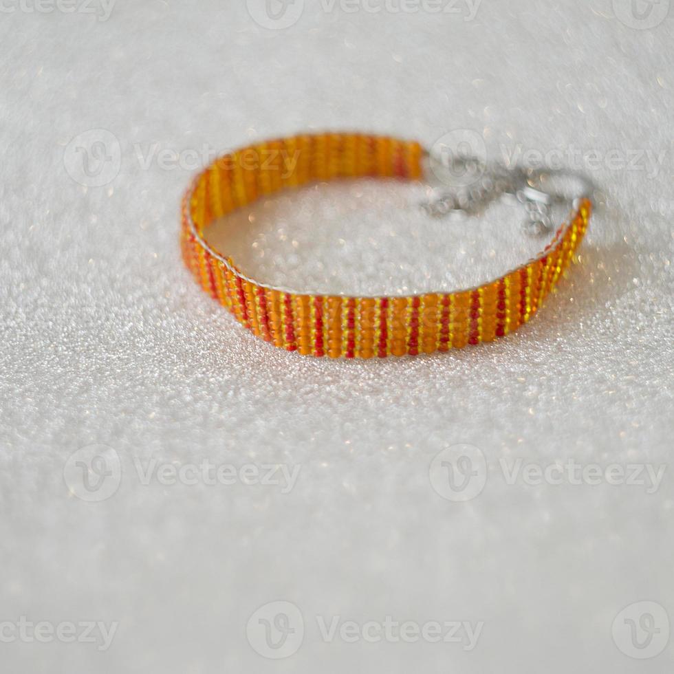 czech seed beads handmade bracelet photo