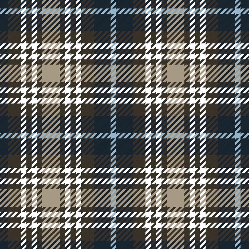 Texture plaid pattern for textile print, table cloths, clothes. Seamless pattern with green and brown tone colors tartan plaid vector