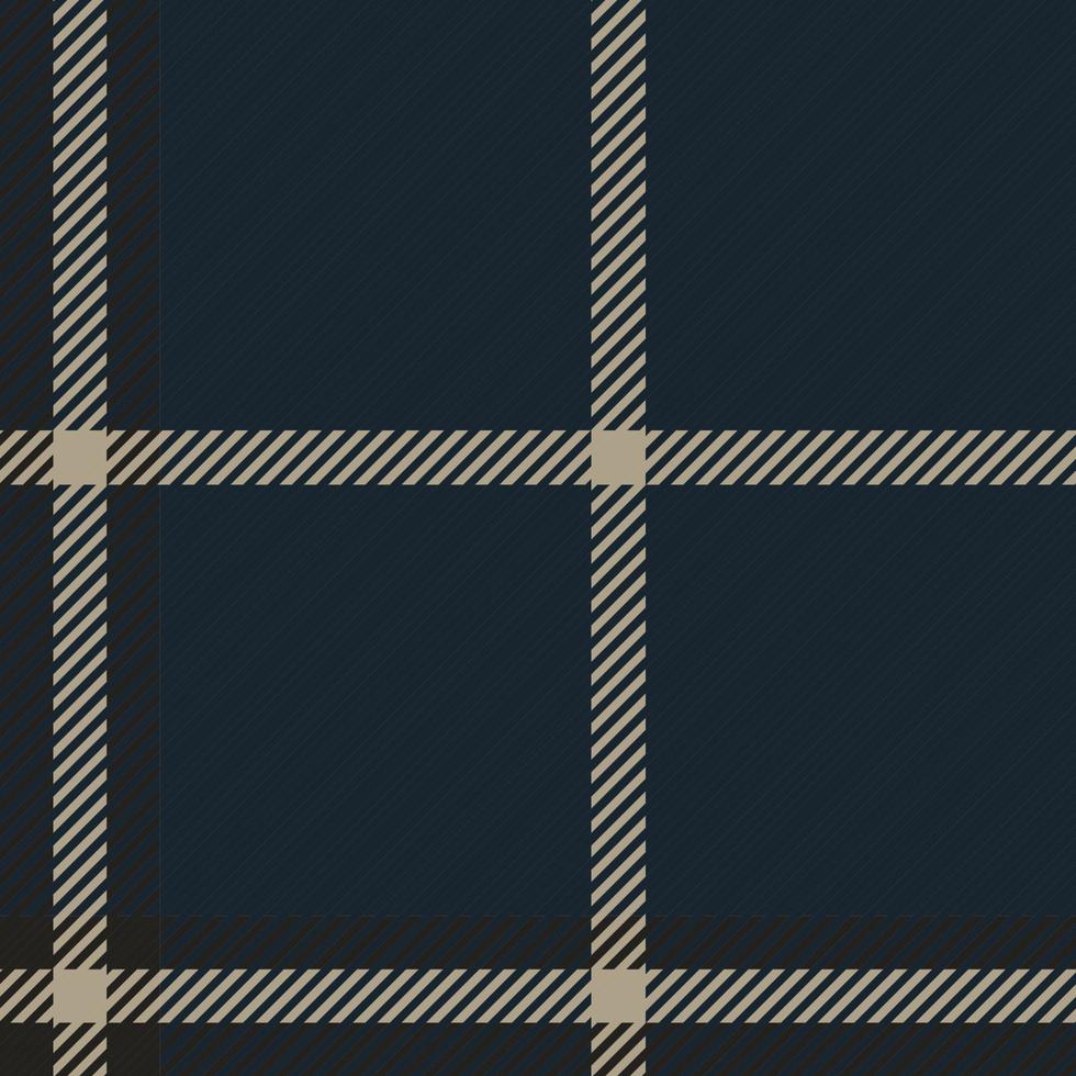 patrón sin costuras escocés a cuadros de tartán en azul oscuro, blanco y negro. textura de tartán, tela escocesa, manteles, camisas, ropa, vestidos, ropa de cama, mantas y otros textiles vector