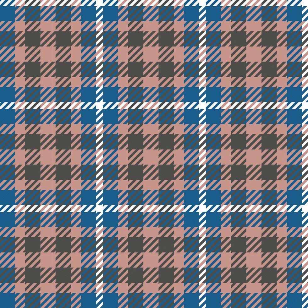 Tartan plaid pattern background. Flannel shirts , Vector illustration for wallpapers , brown blue and white line color fabric texture , Scottish cage