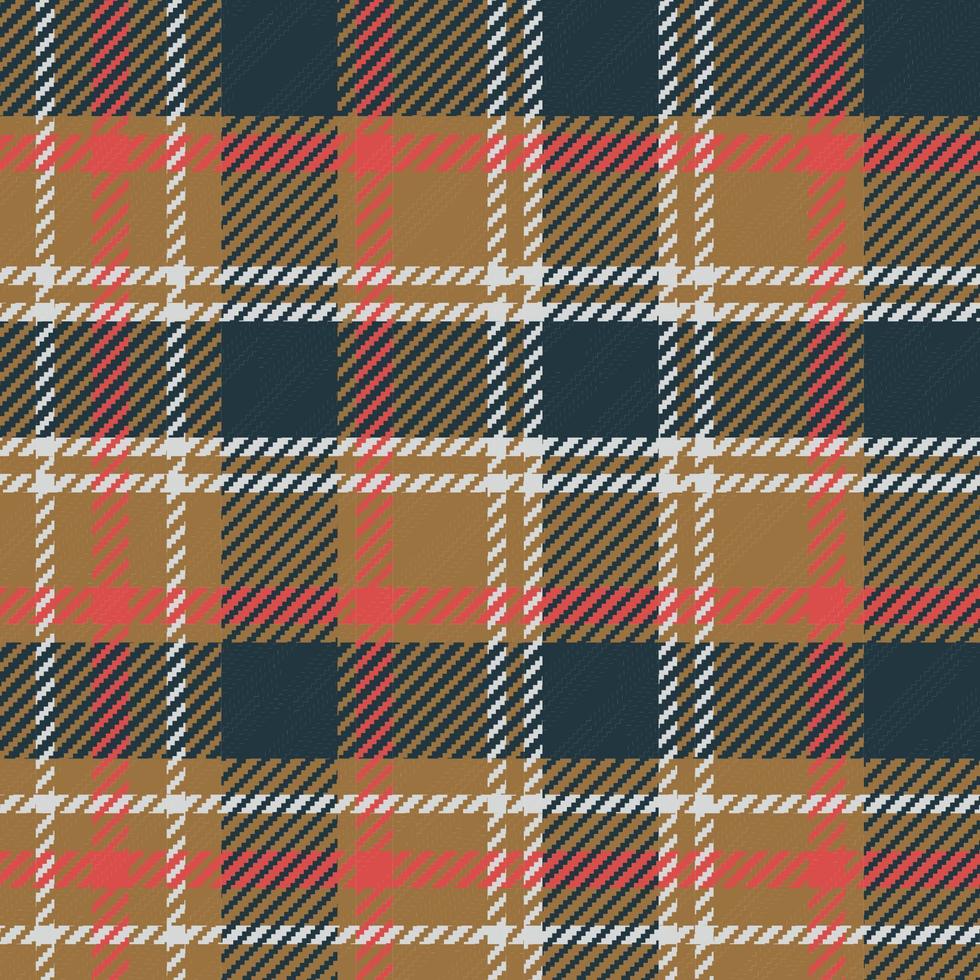 Fondo de patrón de cuadros r1tartan. patrón a cuadros en color verde oscuro, marrón, rojo y blanco. para el diseño moderno de telas vector