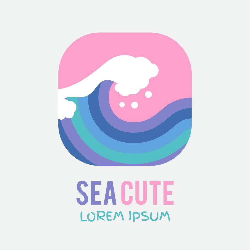 Wave logo Japan concept design 6520746 Vector Art at Vecteezy