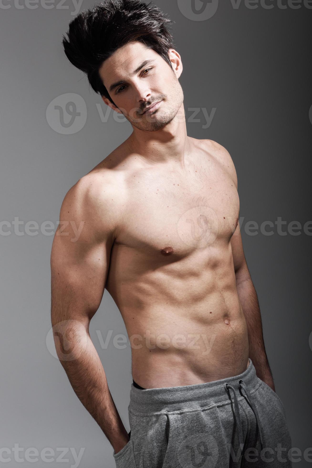 Half naked sexy body of muscular athletic man 6521079 Stock Photo
