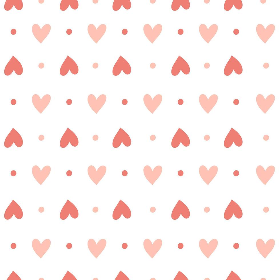 Hearts seamless pattern. Design for fabric, textile, wrapping paper vector