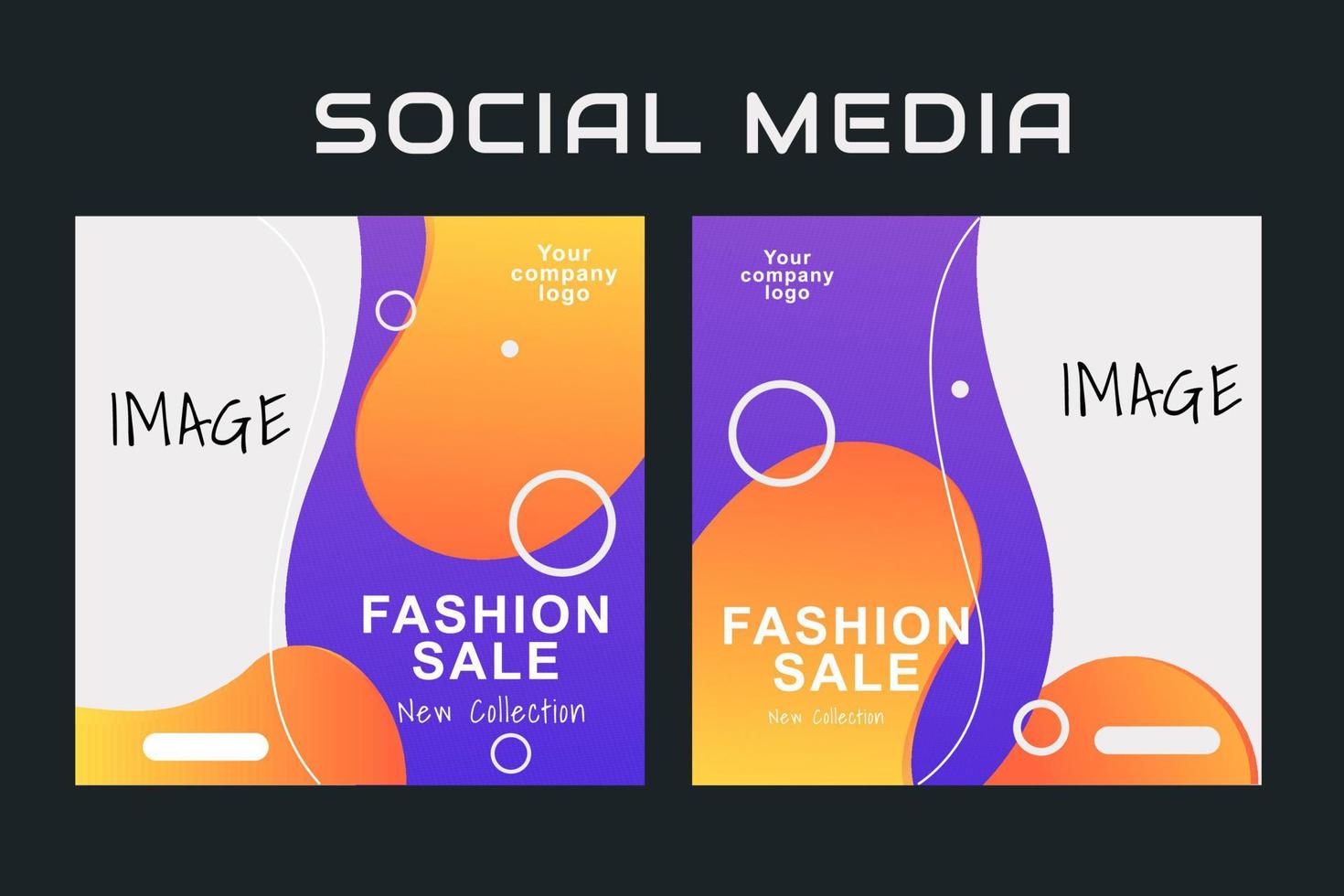 Social Media Marketing Post Banner Design vector