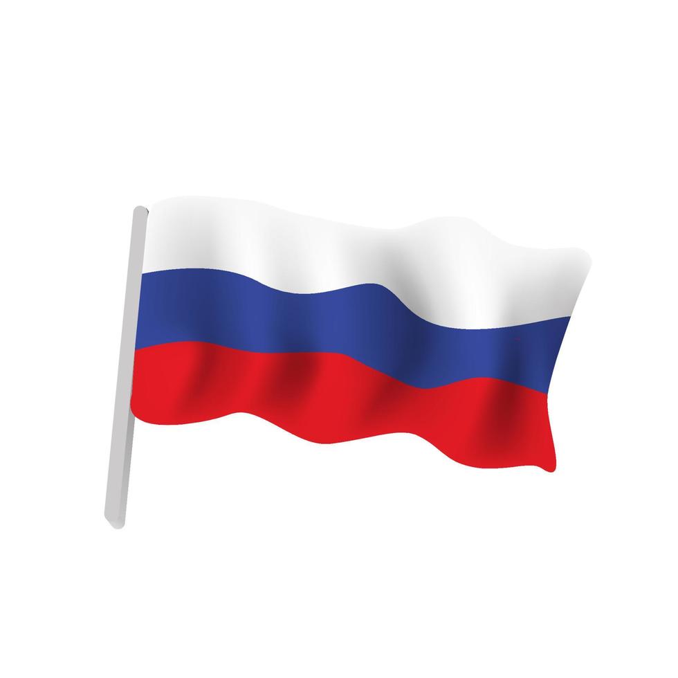 bandera vectorial de rusia vector
