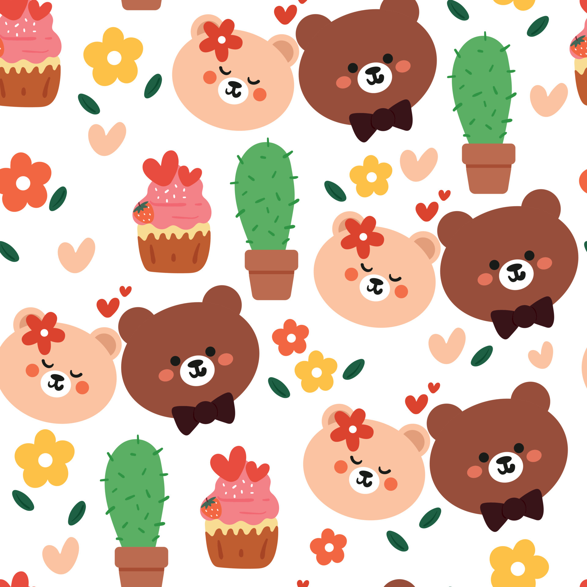 seamless pattern hand drawing cartoon bear. for kids wallpaper, fabric print, textile, gift wrap paper 6523361 Vector Art at Vecteezy seamless pattern hand drawing cartoon bear. for kids wallpaper, fabric print, textile, gift wrap paper 6523361 Vector Art at Vecteezy